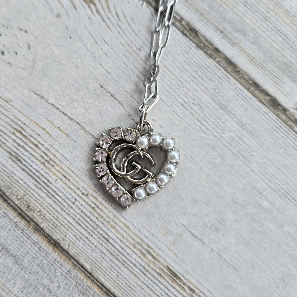 Upcycled Gucci GG pendant necklace - Picture 2 of 4